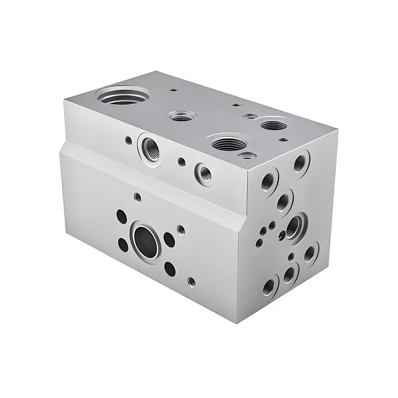Prototypowy model CNC bloku zaworowego ze stopu aluminium
